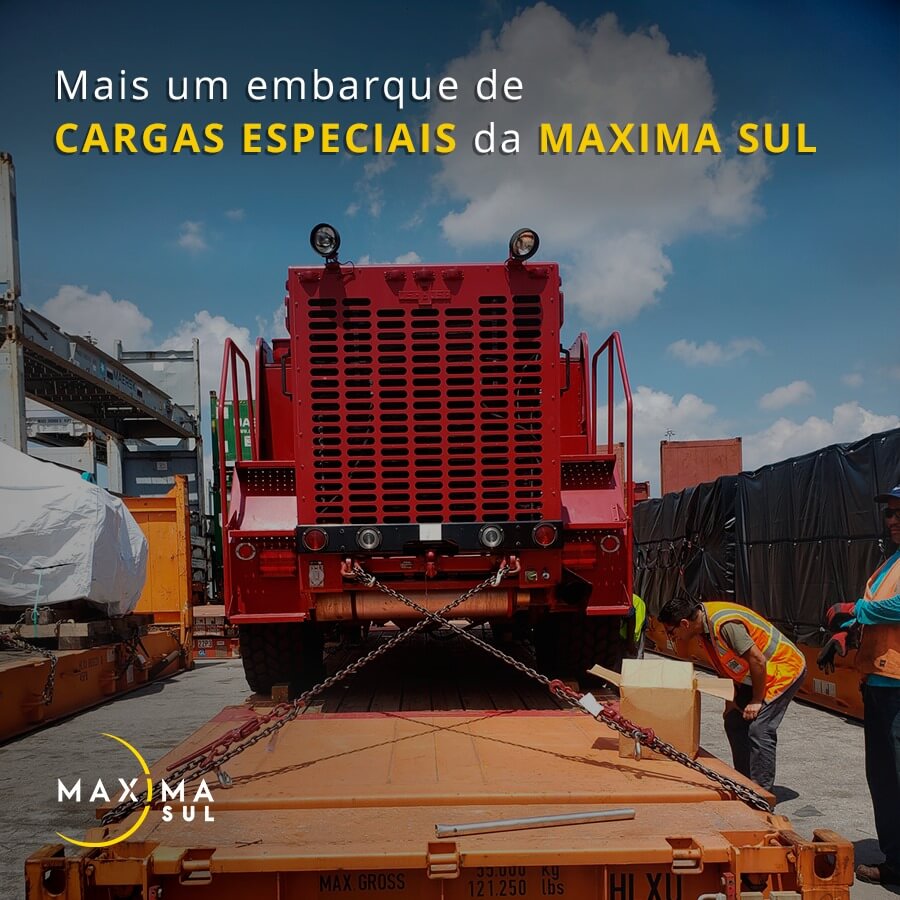 Mais um embarque de Cargas Especiais da Maxima Sul