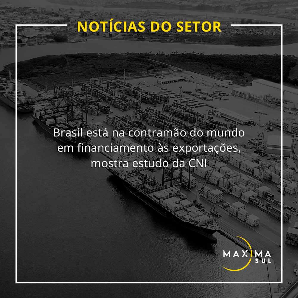 Brasil está na contramão do mundo em financiamento às exportações, mostra estudo da CNI